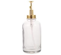 Beaupretty Glass Lotion Pump Dispenser Bottle for Honey Syrup and Soap Reusable Container Elegant Pump for Kitchen and Bathroom Use