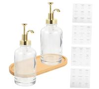 Beaupretty Glass Syrup Dispenser for Bar Pump Cinnamon Simply Syrup Bottle Kitchen Dispenser