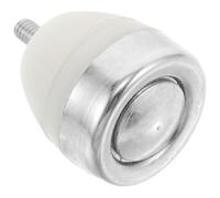 Beaupretty Glow Blind Cane Tip Rolling Ball Cane Tip Nighttime Visibility Smooth Swiveling Movement White Rubber Metal 1.18x0.90x0.90in Sturdy Replacement for Blind Users Outdoors Evening