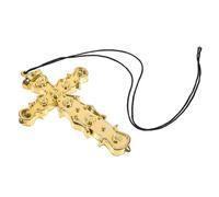 Beaupretty Gold Pirate Cross Pendant for Halloween Decor Dainty Charm Necklace for Women Versatile Cross Model for Parties Home Unique for Pirate Halloween Enthusiasts