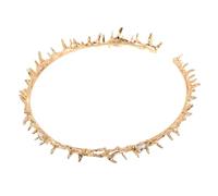 Beaupretty Gold Thorn Crown Headpiece Lightweight Gothic Jesus Crown Circlet for Halloween Party Favor Wedding Birthday Cosplay Festival Hair Accessories