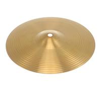 Beaupretty Golden Brass Hi-hat Cymbals for Drum Set Beginners and Students, Professional Performance Support, Sturdy and Not Easy to Deform, Percussion Instrument for Jazz and Crash Use