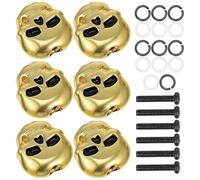 Beaupretty Golden Skull Guitar String Tuning Pegs Replacement Metal and Machine 6pcs for to Sound and Repair Old Or Broken Tuning Keys for Folk and Electric Guitars Old Or Broken Tuning Keys