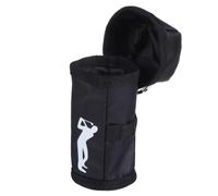 Beaupretty Golf Ball Waist Pouch Holds Three Balls Polyester Belt Clip | Metal Buckle, Zipper Design, Lightweight Hands Free Carry, Helps Prevent Loss on Course