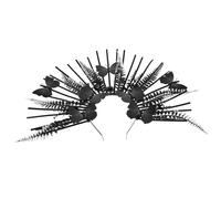 Beaupretty Gothic Butterfly Headband Lightweight Halloween Hair Accessory for Women Teens Sturdy Black Gothic Headpiece with Vintage Dark Style for Costume Dress Up and Photo Props