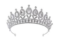 Beaupretty Graceful Bridal Shower Accessory Rhinestone Crown Elegant Headgear for Wedding Parties