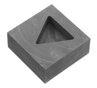 Beaupretty Graphite Triangle Mold Metal Casting Mold for Jewelry Making Suitable for Precious Metal Scrap Processing