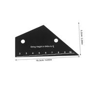 Beaupretty Guitar Action Gauge Measuring Tool Precision String Height Ruler for Electric Acoustic Bass Guitars Professional Supplies for Accurate Setup and Playability