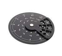 Beaupretty Guitar Circle of Fifths Turntable Guitar Chord Wheel Piano Theory Wheel Music Key Finder Black