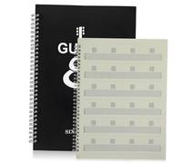 Beaupretty Guitar Sheet Music Notebook A4 Six-string for Beginners, Music Practice Journal Guitarist Supplies with Blank Chord Sheets, Teaching Exercise Workbook for Guitar Training