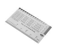 Beaupretty Guitar String Height Measuring Tool Neck Ruler Action Gauge for Bass Acoustic Guitar Luthier Setup Accessory Easy Neck Adjustment Multi-standard Precision Measurement