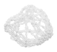 Beaupretty Hair Bun Cover Elastic Handmade Crochet Hair Net Rhinestones for Dance Lightweight Comfortable for Dancers