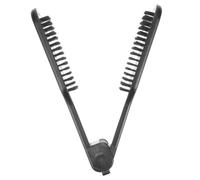 Beaupretty Hair Straightener Brush Plastic Bristle with Clamp Straightening Comb Anti-static Design for Medium and Long Hair Suitable for Daily and Travel Use