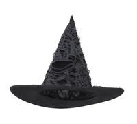 Beaupretty Halloween Creative Witch Hat with Broken Holes Lightweight Iron Cloth for Costume Party Cosplay and Halloween Decor Accessory