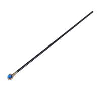 Beaupretty Halloween Prop Staff Blue Plastic Wizard Wand with Safe Edges and Comfortable Grip, 53 Inch Lightweight Gothic Medieval Style for Haunted House and Party
