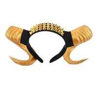Beaupretty Halloween Sheep Horns Ears Headband Animal Costume Accessory for Cosplay Party Gothic Style Horn Hair Hoop for Halloween Costume