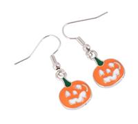 Beaupretty Halloween Skull Earrings Set Carved Pumpkin Earrings Spooky Accessories for Halloween Parties Unique Festival Props for Women