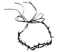 Beaupretty Halloween Witch Felt Thorn Choker Necklace Gothic Role Play Accessory for Women Cosplay Party Elegant Halloween Jewelry Gift