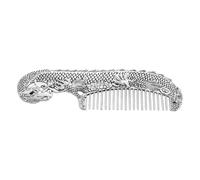 Beaupretty Hand Carved Dragon Alloy Comb for Scalp Massage and Hair Styling Vintage Decorative Accessory Auspicious Dragon and Multifunctional Grooming Tool for Home Decor