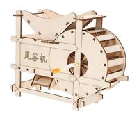 Beaupretty Hand Crank Threshing Machine DIY Model Educational Science Experiment Kit Engage Agricultural Knowledge Creative Problem Solving for Unique Inventions Designs