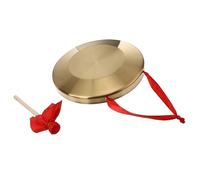 Beaupretty Hand Gong Gong Instrument Boys and Girls Coordination Exercise Traditional Chinese Opera Mallets Red