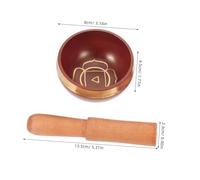 Beaupretty Hand-hammered Nepalese Singing Bowl with Mallet Cushion Chakra Sound Bowl for Meditation Yoga Sleep and Stress Relief Portable and Decorative