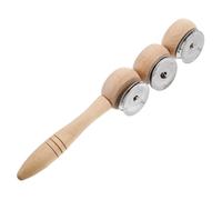 Beaupretty Hand Percussion Jingle Bell Stick Bells Musical Instruments for Christmas Music Therapy Educational for Schools and Family Activities