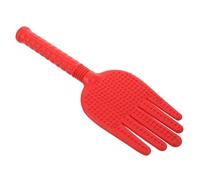 Beaupretty Handheld Five-Finger Body Massage Paddle Red for Back Neck and Shoulder Therapy Pat Health Care Wooden Meridian Massage Hammer for Women