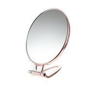 Beaupretty Handheld Makeup Mirror with Adjustable Handle Double Sided Abs Material Compact Magnifying Mirror for Facial Care and Wearing Lenses
