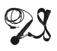 Beaupretty Handheld Microphone Tiny Portable for Tours Teaching Speaking Lanyard Wire Black