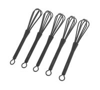 Beaupretty Handheld Mini Whisks 5pcs Reusable Mixing Tools for Hair Dye Eggs Cream Versatile for Kitchen and Salon Use