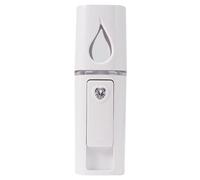 Beaupretty Handheld Nano Mist Sprayer Usb Facial Steamer Portable Moisturizing Mini Spray Device with Mirror for Travel and Makeup (white)