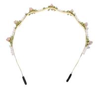 Beaupretty Handmade Pearl Flower Headband for Women Elegant Hair Accessories for Weddings Parties and Everyday Wear for Bridesmaids and Special Occasions