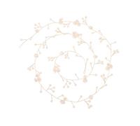 Beaupretty Handmade Pearl Shell Flower Hair Chain Long Gold Hair Band Creative Headwrap for Weddings Parties Proms