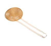 Beaupretty Handmade Rattan Cone Hat for Japanese Style Asian Cosplay Cap Vietnamese Farmer Sunshade Authentic Woven Party Accessory for Outdoor Photo and Rice Harvest Costume