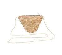 Beaupretty Handmade Straw Woven Crossbody Bag Mini Purse for Women Versatile Summer Tote with Comfortable Handle Lightweight Beach and Daily Use Handbag for Travel Shopping Work School