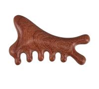 Beaupretty Handmade Wood Scalp Massage Comb Gua Sha Tool Large Wide Tooth Hair Comb for Relaxation and Stress Relief Portable Scalp Massager for Hair Types