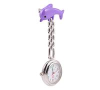 Beaupretty Hanging Nurse Watch Zinc Alloy Pocket Watch with High Precision Movement Stylish Dolphin Design for Medical Professionals and Everyday Use