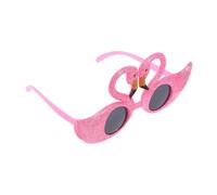Beaupretty Hawaiian Flamingo Glasses Tropical Party Sunglasses Plastic Decorative Eyewear for Beach Parties and Photo Booths