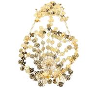Beaupretty Head Chain Boho Belly Dance with Metal Coins and Tassels Festival Hair Accessory Lightweight Design for Women for Dance and Party Wear