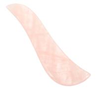 Beaupretty Heart-shape Jade Guasha Scraping Board Massage Tool for Facial Eye Beauty S-shaped Acupuncture Relaxation Instrument for Puffiness Wrinkle Smoothing Meridian Care and Stress Relief