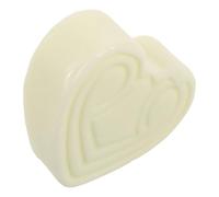 Beaupretty Heart Shape Soap Bar Light Green Cream Silk Exfoliating Moisturizing Smooth Luxurious Feel Original Bath Bar for Home Use Loved Ones