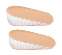 Beaupretty Height Increase Insoles for Men and Women Soft Elastic Silicone Gel Heel Lift Inserts with Top Invisible Shoe Pads for Casual Sports and Formal Footwear Comfortable Boost