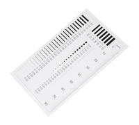 Beaupretty High Precision Transparent Measuring Ruler Diameter and Defect Measurement Tool for Clear Sec Estimation Chart Easy-use Line Projection Instrument for Crack and Flaw Detection