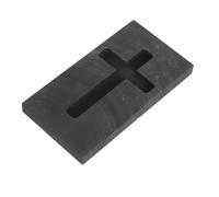 Beaupretty High-Temperature Resistant Graphite Cross Mold for Precious Metal Casting Silver Gold Ingot DIY Jewelry Making Supplies