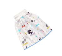 Beaupretty High-Waist Cotton Waterproof Nappy Skirt for Babies and Toddlers Ages 3-8, Washable Pee Training Pants, Adorable Reusable Baby Nappy