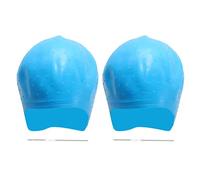 Beaupretty Highlighting Silicone Cap with Hook, 2 Sets Reusable Silicone Hair Coloring Caps Hair Dyeing Caps with Crochet Hooks