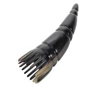 Beaupretty Horn Massage Comb Natural Material Comb Fine Teeth for Scalp Massaging Portable for Head Body Massage Static Hair Care Tool