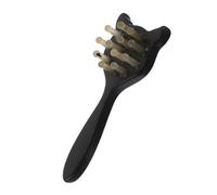 Beaupretty Horn-shaped Cat Comb Handmade Paddle Hair Brush for Detangling Cat Massaging Comb Gua Sha Features for Grooming and Travel Styling Natural Material for Gentle Scalp Massage