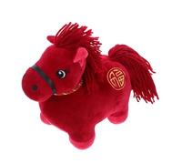 Beaupretty Horse Year Mascot Plush Horse Doll Soft Snuggly Stuffed Animal for Lightweight Portable Spring Festival Decoration Fortune Gift